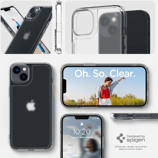 Spigen Quartz Hybrid Apple iPhone 14 Hoesje Matte Transparant afbeelding 9