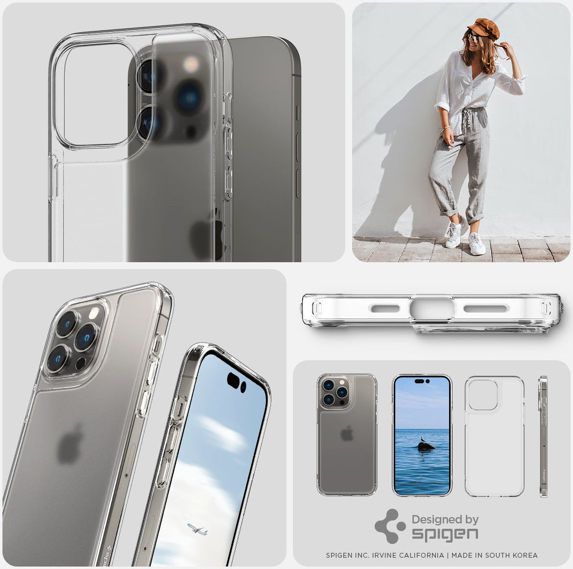 Spigen Quartz Hybrid Apple iPhone 14 Pro Max Hoesje Matte Transparant afbeelding 14