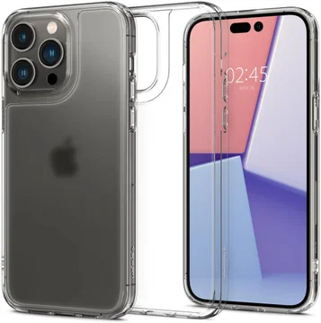 Spigen Quartz Hybrid Apple iPhone 14 Pro Hoesje Matte Transparant