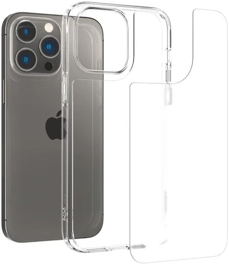 Spigen Quartz Hybrid Apple iPhone 14 Pro Hoesje Matte Transparant afbeelding 5