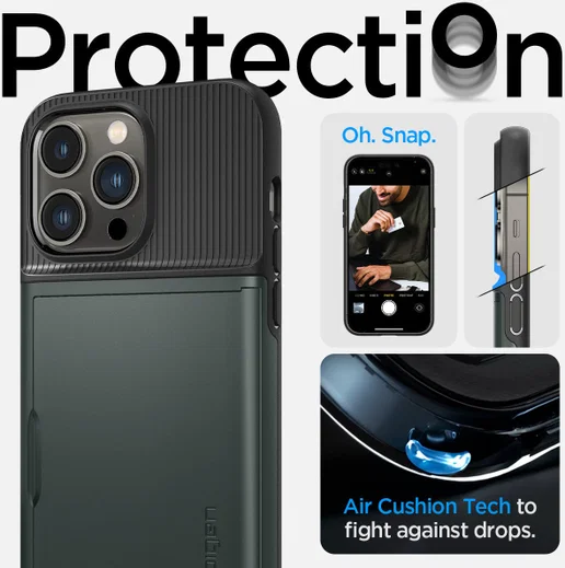 Spigen Slim Armor CS Apple iPhone 14 Pro Max Hoesje Groen afbeelding 16