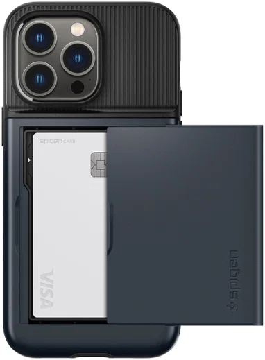 Spigen Slim Armor CS Apple iPhone 14 Pro Max Hoesje Metal Slate afbeelding 4