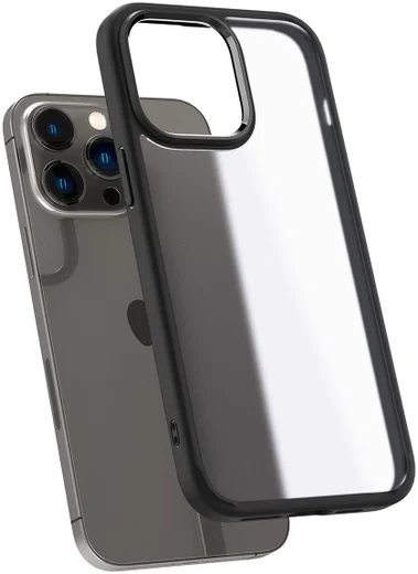 Spigen Ultra Hybrid Apple iPhone 14 Pro Hoesje Back Cover Zwart afbeelding 1