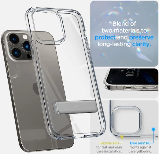 Spigen Ultra Hybrid S iPhone 14 Pro Hoesje Back Cover Transparant afbeelding 12