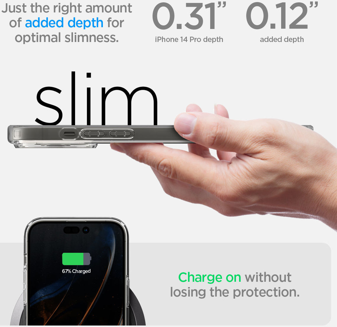 Spigen Ultra Hybrid S iPhone 14 Pro Hoesje Back Cover Transparant afbeelding 14
