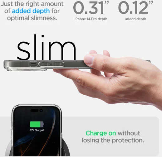 Spigen Ultra Hybrid S iPhone 14 Pro Hoesje Back Cover Transparant afbeelding 14