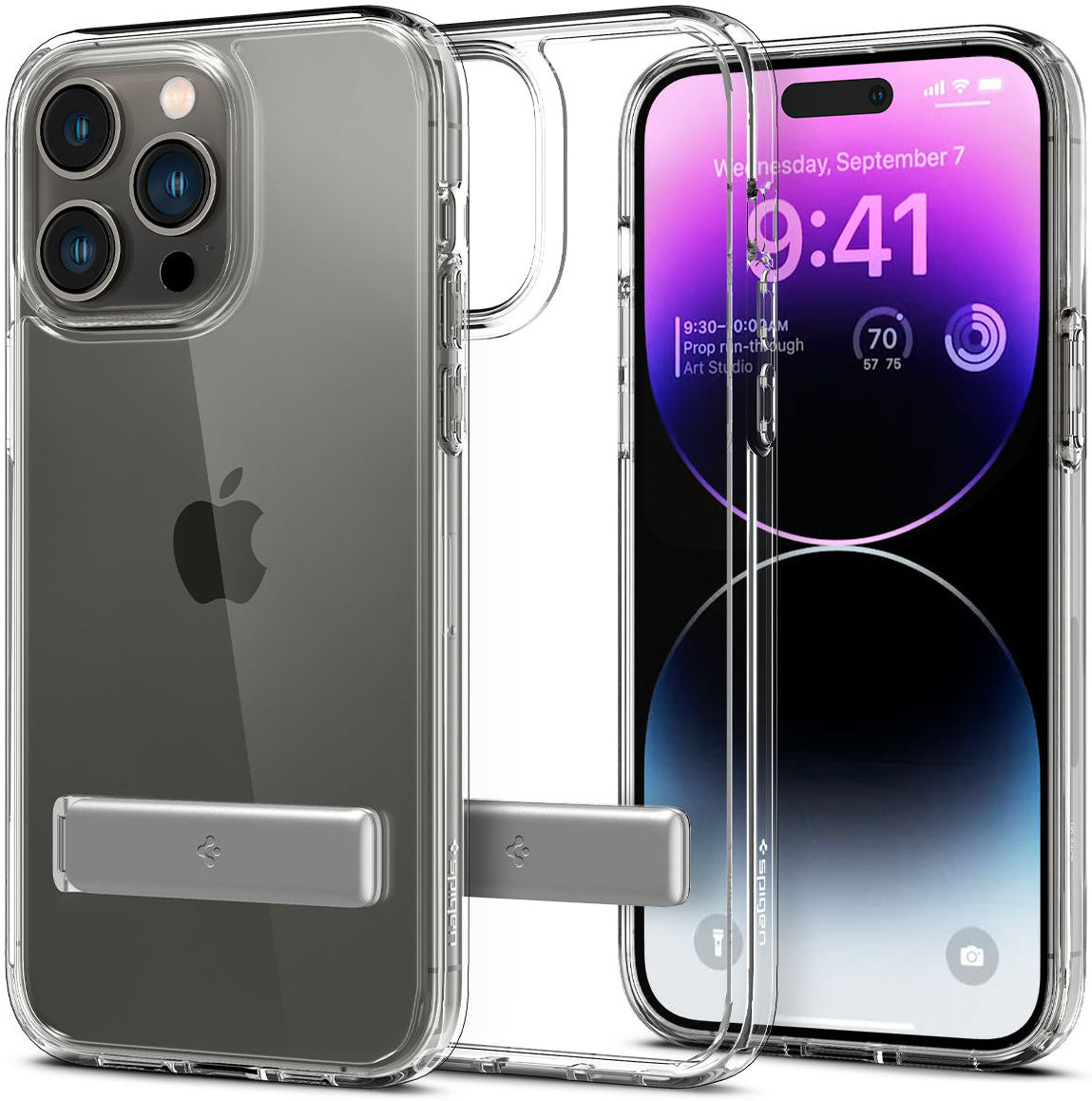 Spigen Ultra Hybrid S iPhone 14 Pro Hoesje Back Cover Transparant afbeelding 5