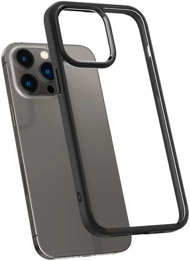 Spigen Crystal Hybrid Apple iPhone 14 Pro Max Hoesje Zwart afbeelding 1