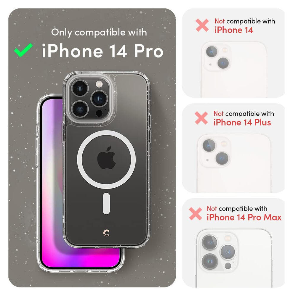 Spigen Cyrill Shine MagSafe Apple iPhone 14 Pro Hoesje Glitter afbeelding 7