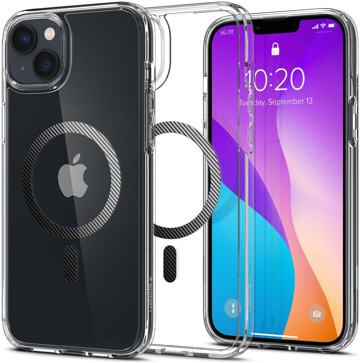 Spigen Ultra Hybrid MagSafe Apple iPhone 14 Plus Hoesje Carbon Fiber afbeelding 1