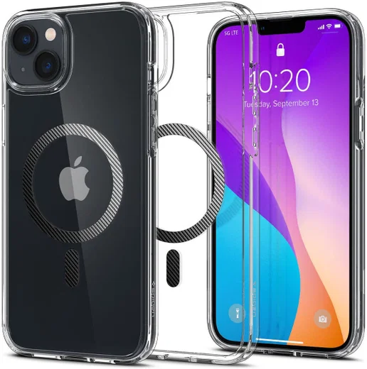 Spigen Ultra Hybrid MagSafe Apple iPhone 14 Plus Hoesje Carbon Fiber afbeelding 1