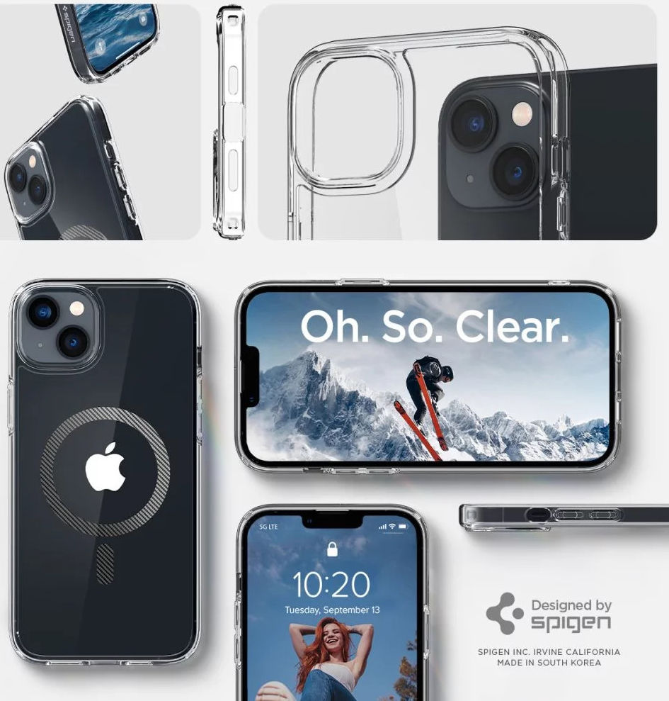Spigen Ultra Hybrid MagSafe Apple iPhone 14 Hoesje Carbon Fiber afbeelding 8