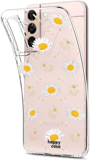 HappyCase Samsung Galaxy S22 Plus Hoesje TPU Bloemen Print afbeelding 2