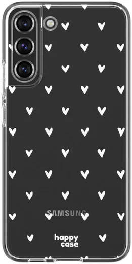 HappyCase Samsung Galaxy S22 Plus Hoesje TPU Hartjes Print afbeelding 1