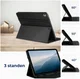 Rosso Element Apple iPad 9.7 (2017/2018) / Air 2 Hoes Book Case Zwart afbeelding 4