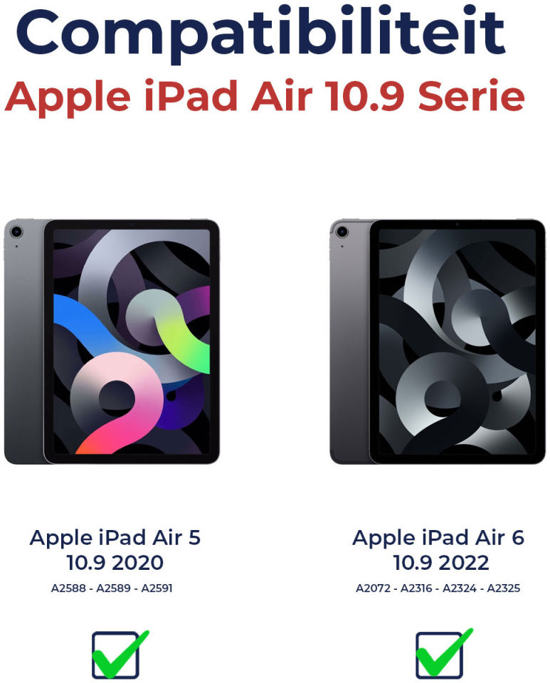 Rosso Element iPad Air 10.9 (2022/2020) Hoes Book Case Bruin afbeelding 9