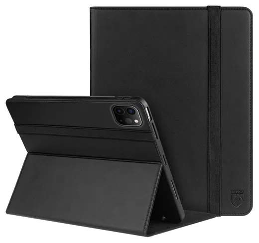 Rosso Element iPad Pro 11 (2018/2020/2021/2022) Hoes Book Case Zwart afbeelding 1