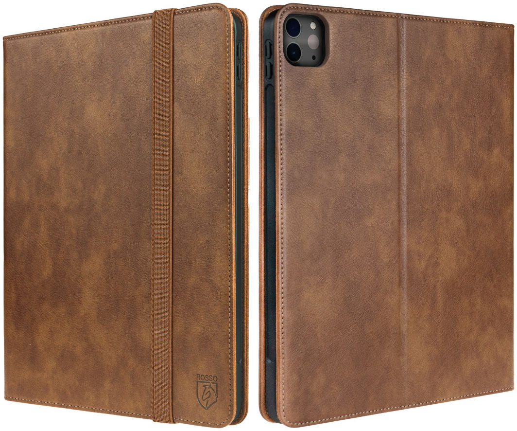 Rosso Element iPad Pro 12.9 (2022/2021/2020/2018) Hoes Book Case Bruin afbeelding 8