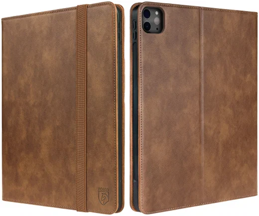 Rosso Element iPad Pro 12.9 (2022/2021/2020/2018) Hoes Book Case Bruin afbeelding 8
