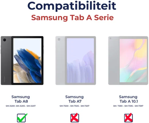 Rosso Element Samsung Galaxy Tab A8 Hoes Book Case Bruin afbeelding 9