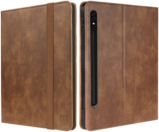 Rosso Element Samsung Galaxy Tab S7/S8 Hoes Book Case Bruin afbeelding 8