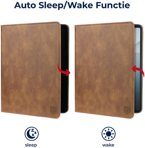 Rosso Element Samsung Galaxy Tab S7/S8 Hoes Book Case Bruin afbeelding 2