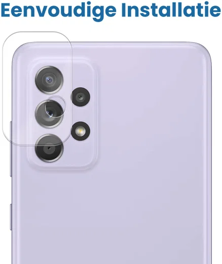 Samsung Galaxy A52 5G / A52S Camera Lens Protector Transparant afbeelding 3