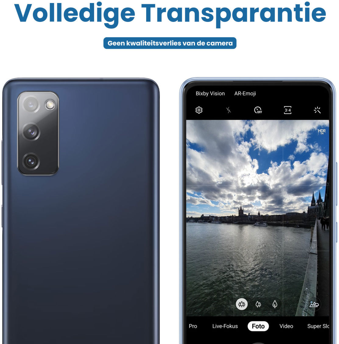 Samsung Galaxy S20 FE Camera Lens Protector Transparant afbeelding 4