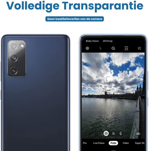 Samsung Galaxy S20 FE Camera Lens Protector Transparant afbeelding 4