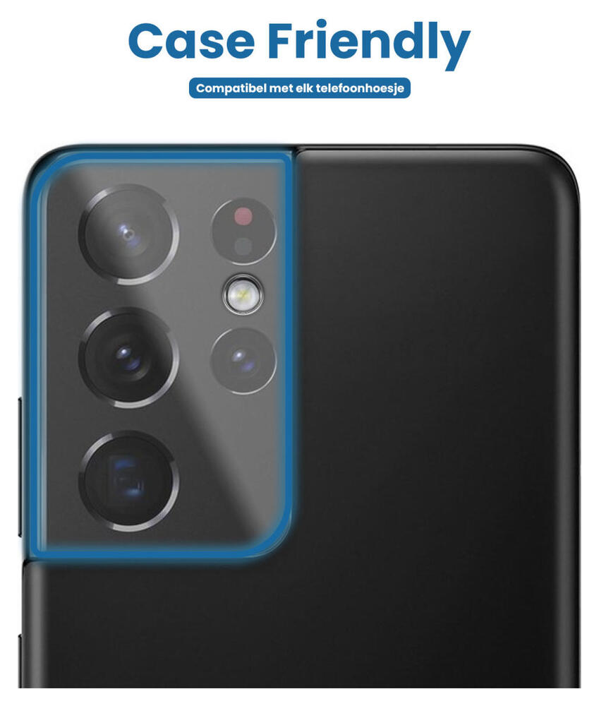 Samsung Galaxy S21 Ultra Camera Lens Protector Transparant afbeelding 2