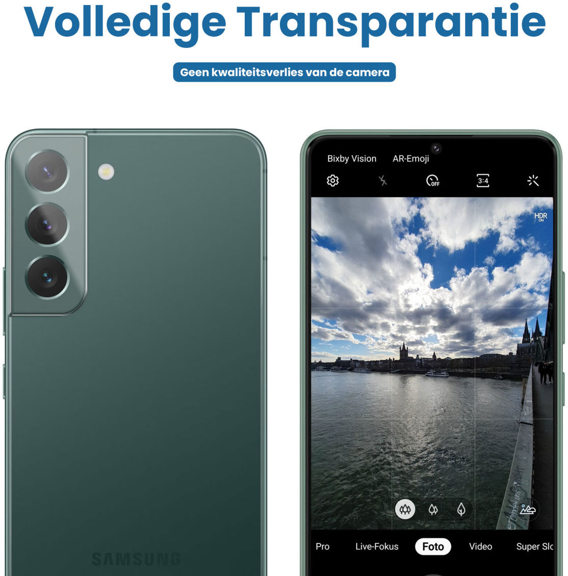 Samsung Galaxy S22 / S22 Plus Camera Lens Protector Transparant afbeelding 4