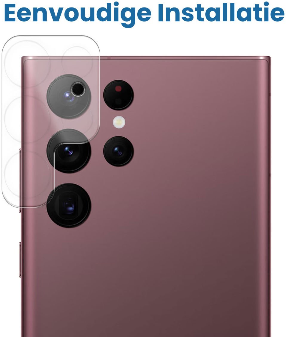 Samsung Galaxy S22 Ultra Camera Lens Protector Transparant afbeelding 3