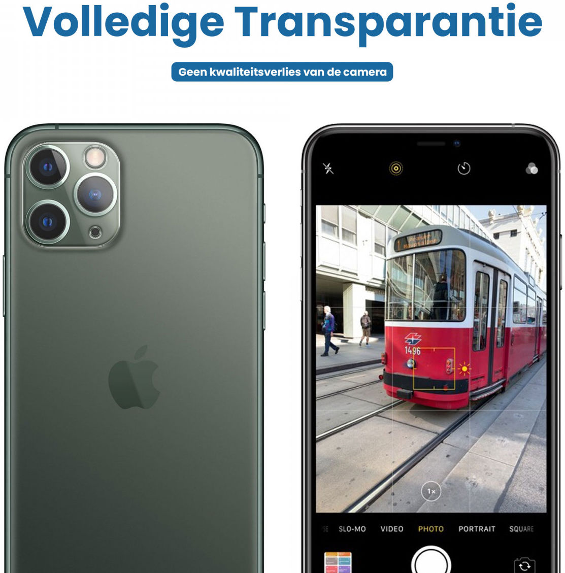 Apple iPhone 11 Pro / 11 Pro Max Camera Lens Protector Transparant afbeelding 3