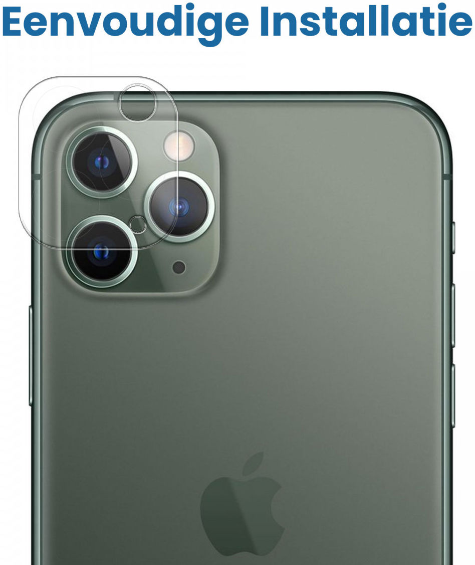 Apple iPhone 11 Pro / 11 Pro Max Camera Lens Protector Transparant afbeelding 4