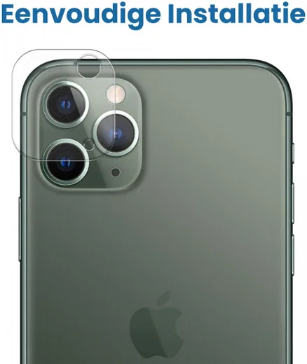 Apple iPhone 11 Pro / 11 Pro Max Camera Lens Protector Transparant afbeelding 4