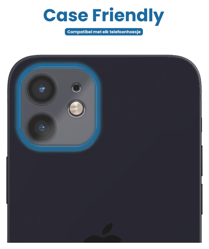 Apple iPhone 12 Camera Lens Protector Transparant afbeelding 2