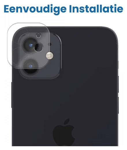 Apple iPhone 12 Camera Lens Protector Transparant afbeelding 4