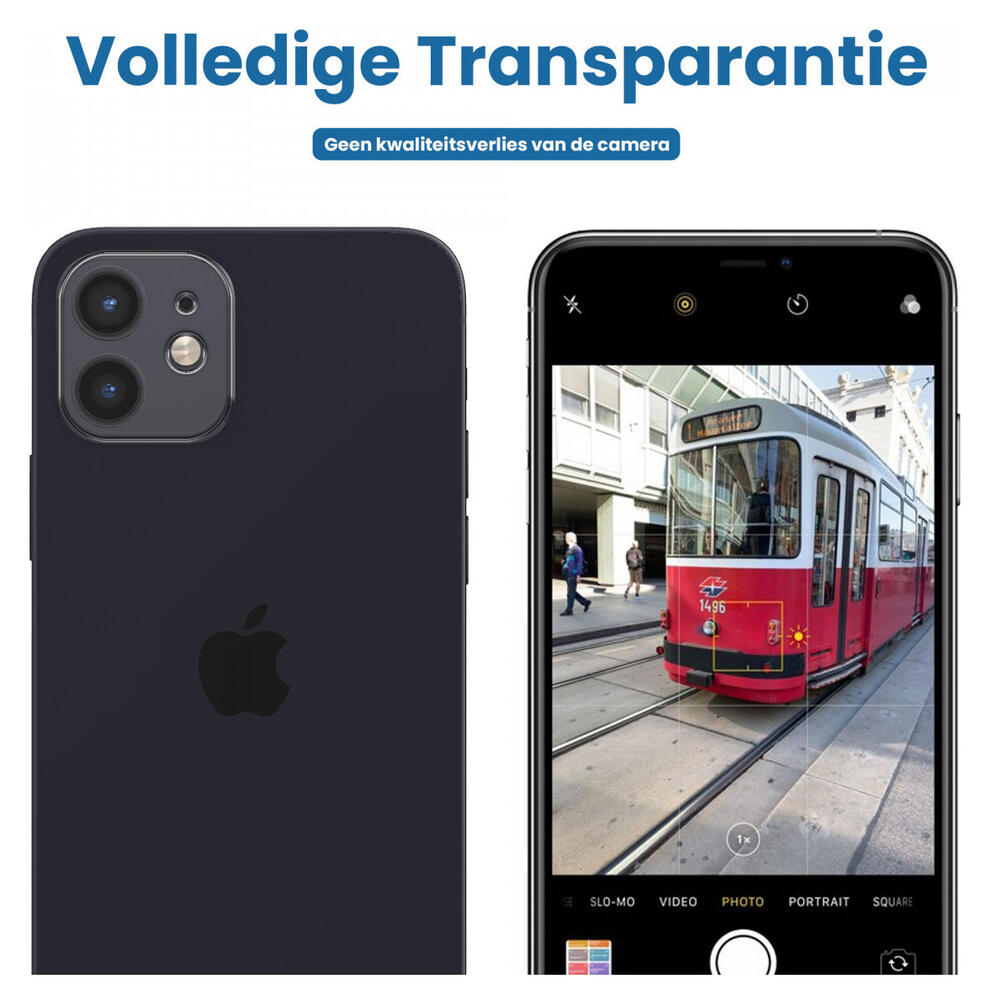 Apple iPhone 12 Camera Lens Protector Transparant afbeelding 5