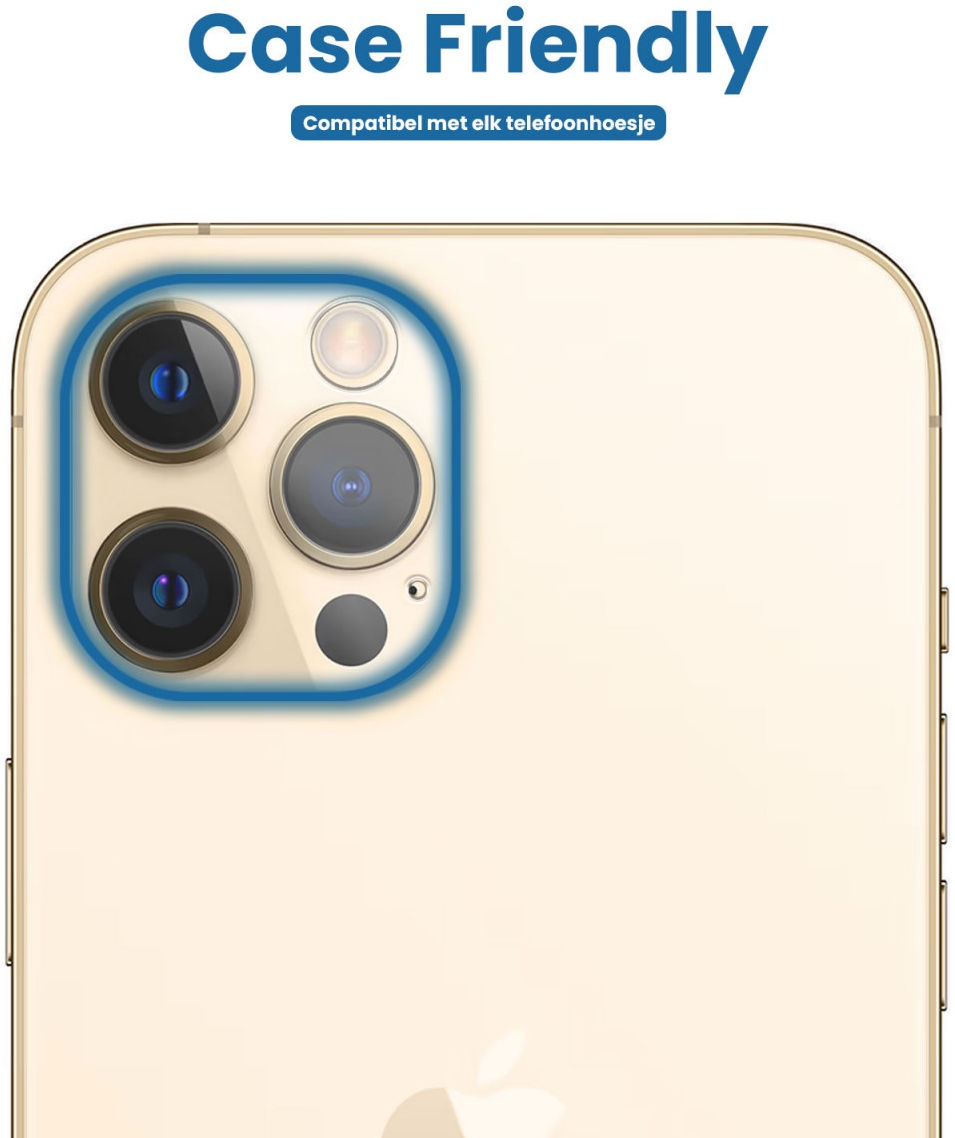 Apple iPhone 12 Pro Max Camera Lens Protector Transparant afbeelding 2