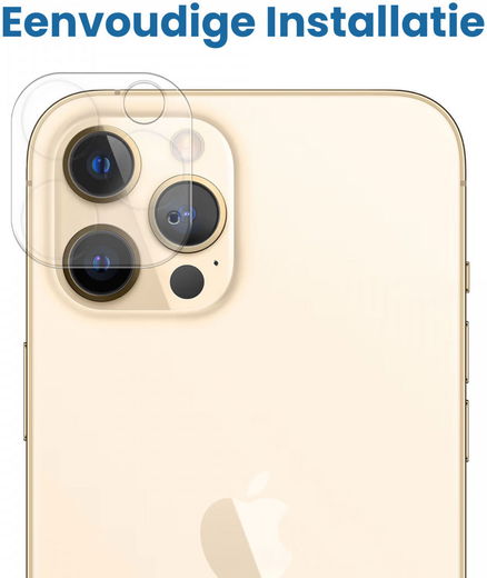 Apple iPhone 12 Pro Max Camera Lens Protector Transparant afbeelding 3
