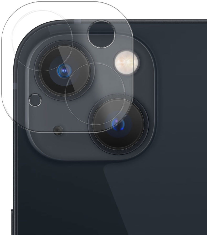 Apple iPhone 13 / 13 Mini Camera Lens Protector Transparant afbeelding 5