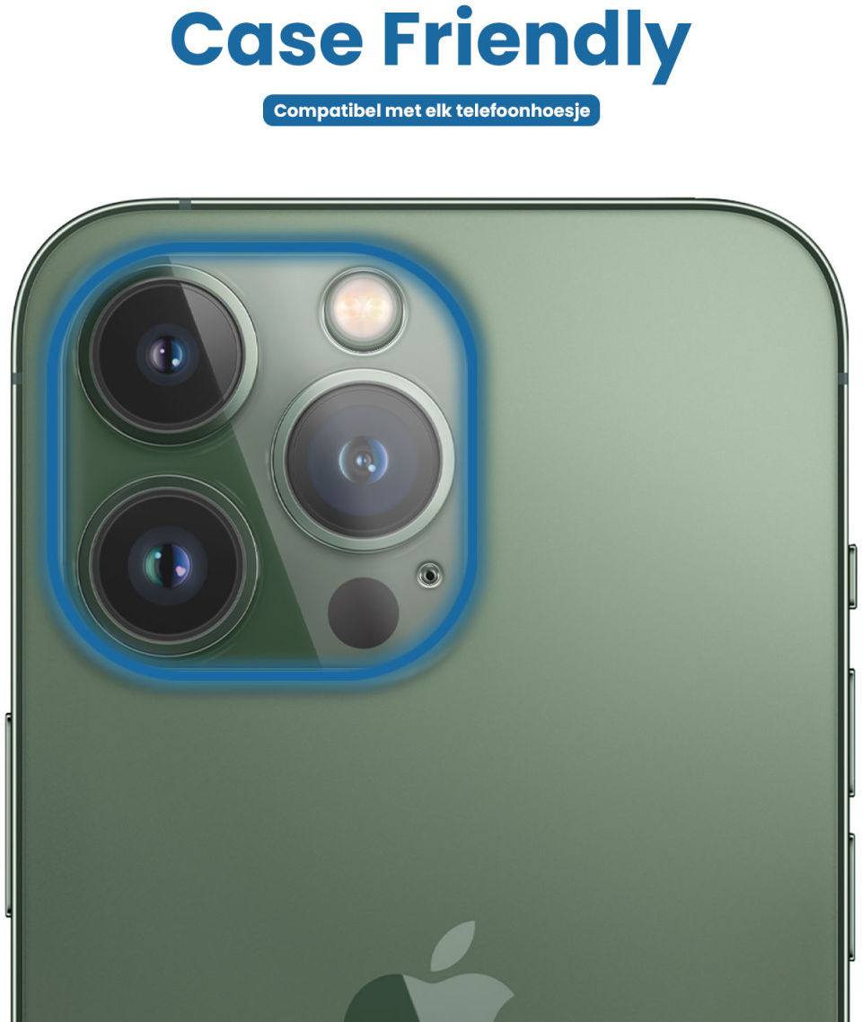 Apple iPhone 13 Pro / 13 Pro Max Camera Lens Protector Transparant afbeelding 2