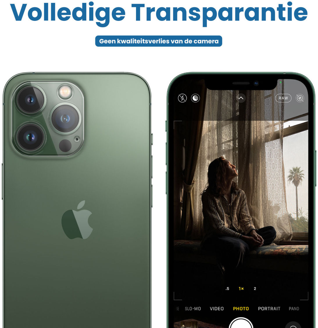Apple iPhone 13 Pro / 13 Pro Max Camera Lens Protector Transparant afbeelding 4