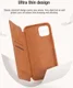 Nillkin Qin Pro Apple iPhone 14 Hoesje Book Case Camera Slider Zwart afbeelding 5