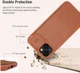 Nillkin Qin Pro Apple iPhone 14 Hoesje Book Case Camera Slider Zwart afbeelding 4