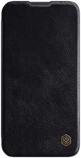 Nillkin Qin Pro Apple iPhone 14 Hoesje Book Case Camera Slider Zwart afbeelding 3