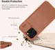 Nillkin Qin Pro iPhone 14 Pro Max Hoesje Book Case Camera Slider Bruin afbeelding 4