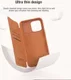 Nillkin Qin Pro iPhone 14 Pro Max Hoesje Book Case Camera Slider Bruin afbeelding 7