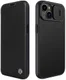 Nillkin Qin Pro iPhone 14 Hoesje Book Case Camera Slider Classic Zwart afbeelding 2