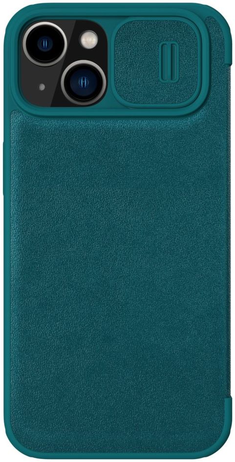 Nillkin Qin Pro iPhone 14 Hoesje Book Case Camera Slider Groen afbeelding 3